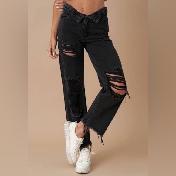 Insane Gene Flip Straight Black Jeans NWT - Picture 8 of 8